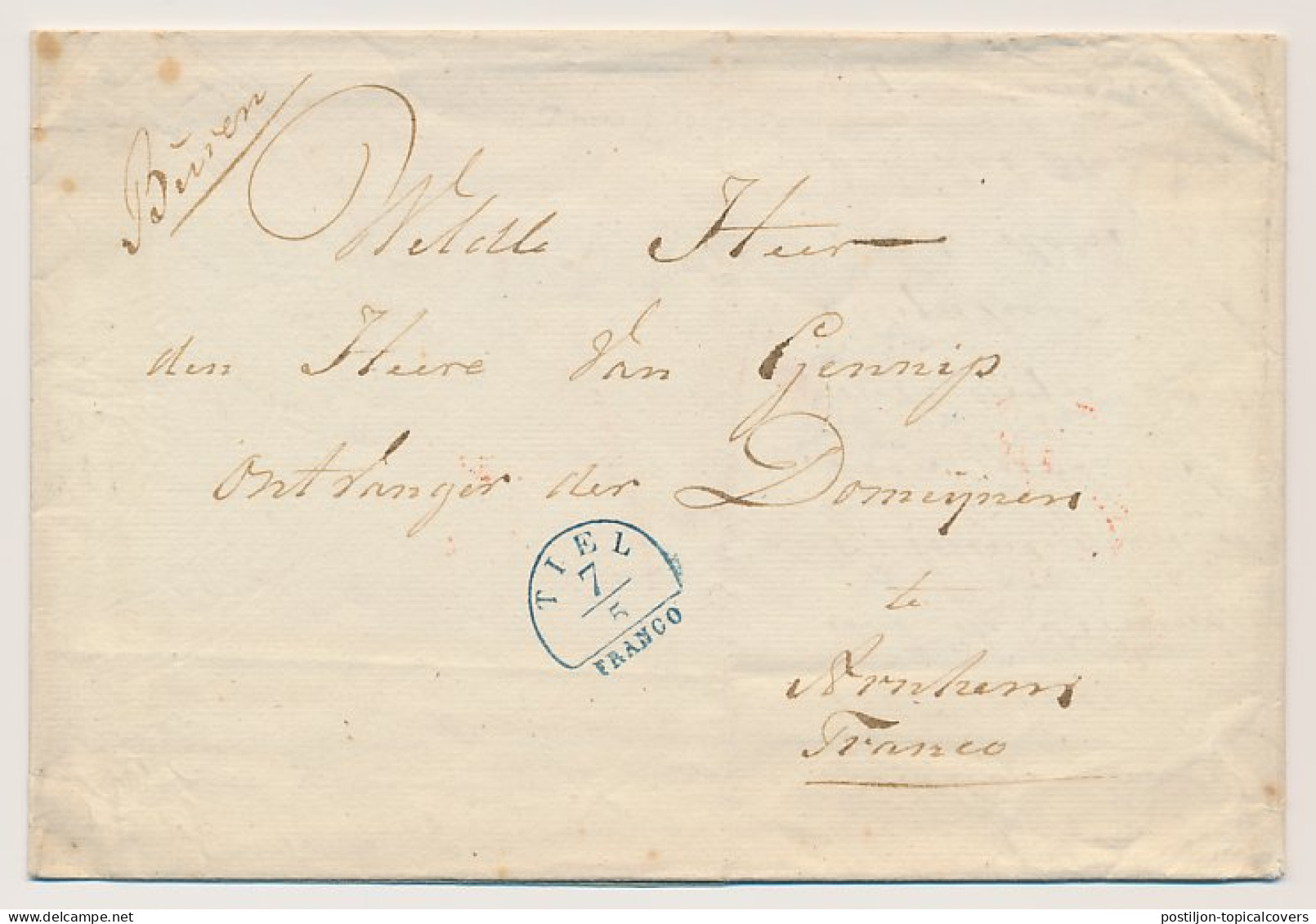 Distributiekantoor Buren - Tiel - Arnhem 1850 - ...-1852 Préphilatélie