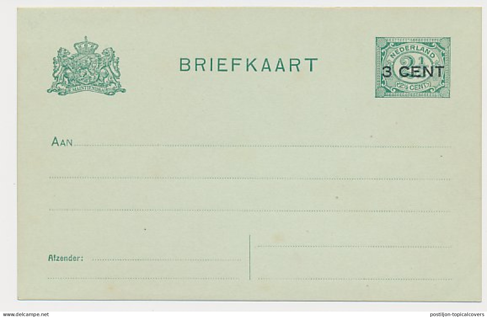 Briefkaart G. 96 A II - Postwaardestukken