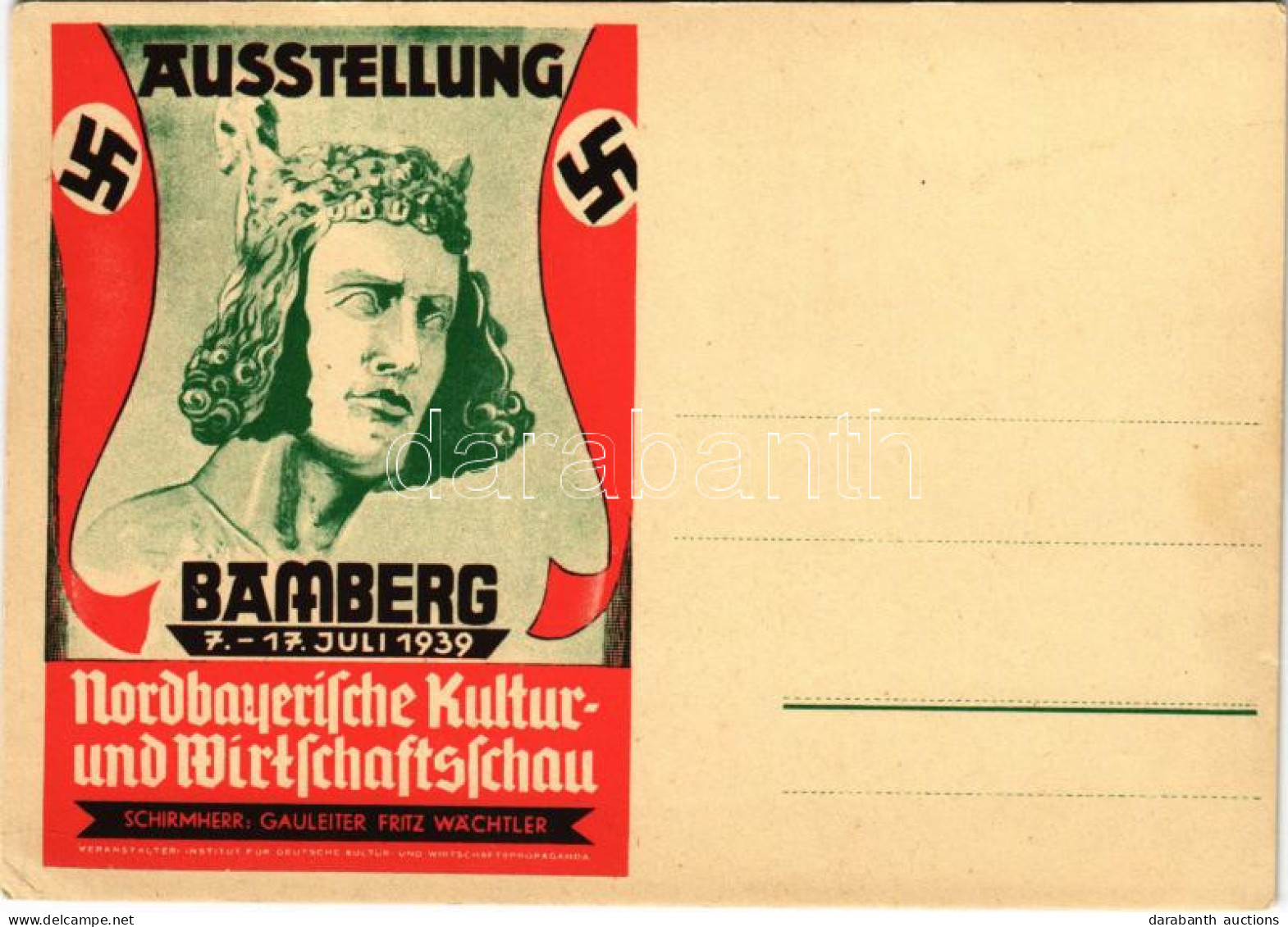 ** T2/T3 1939 Ausstellung Bamberg. Nordbayerische Kultur- Und Wirtschaftsschau. Schirmherr: Gauleiter Fritz Wächtler / N - Unclassified