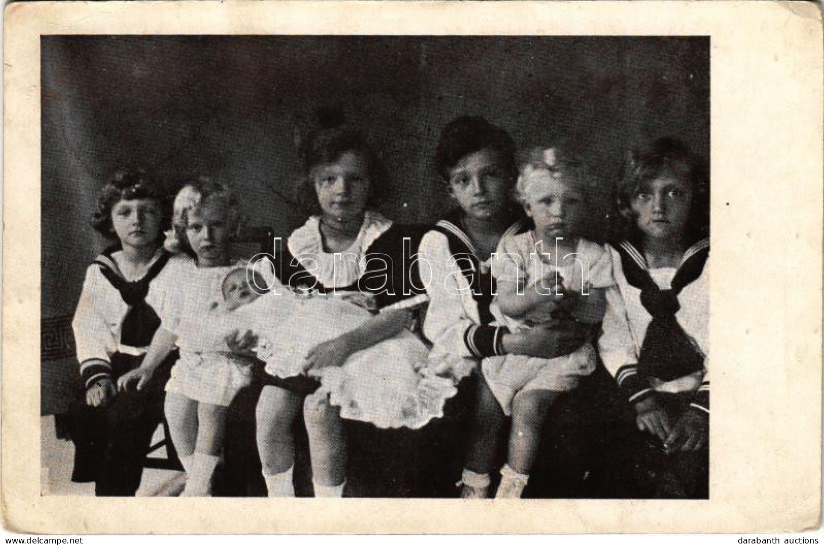 * T3 1922 Ottó A Trónörökös és A Habsburg Család Gyermekei / Otto Von Habsburg And His Cousins (EK) - Non Classés