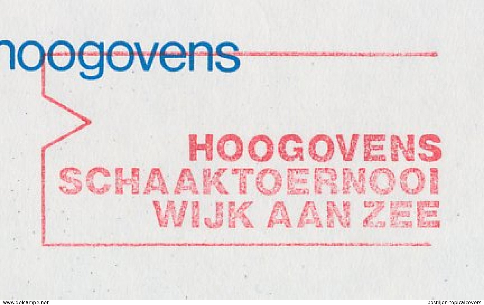 Meter Cover Netherlands 1983 Hoogovens Chess Tournament Wijk Aan Zee - IJmuiden - Ohne Zuordnung