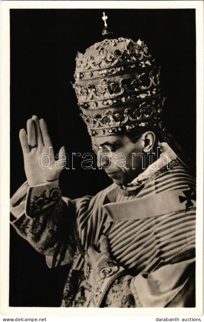 ** T2 XII. Piusz Pápa (Pacelli Bíboros) / S.S. Pio XII / Pope Pius XII. Foto Dely Budapest - Ohne Zuordnung