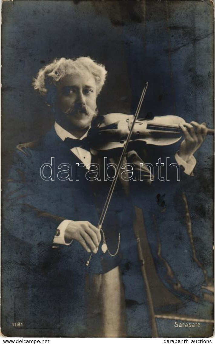 ** T2/T3 Pablo De Sarasate Spanyol Hegedűművész és Zeneszerző / Spanish (Navarrese) Violin Virtuoso, Composer And Conduc - Non Classés