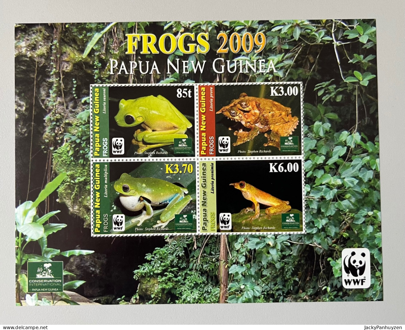 WWF 2009 : PAPUA NEW GUINEA - Frogs -  MNH ** - Unused Stamps
