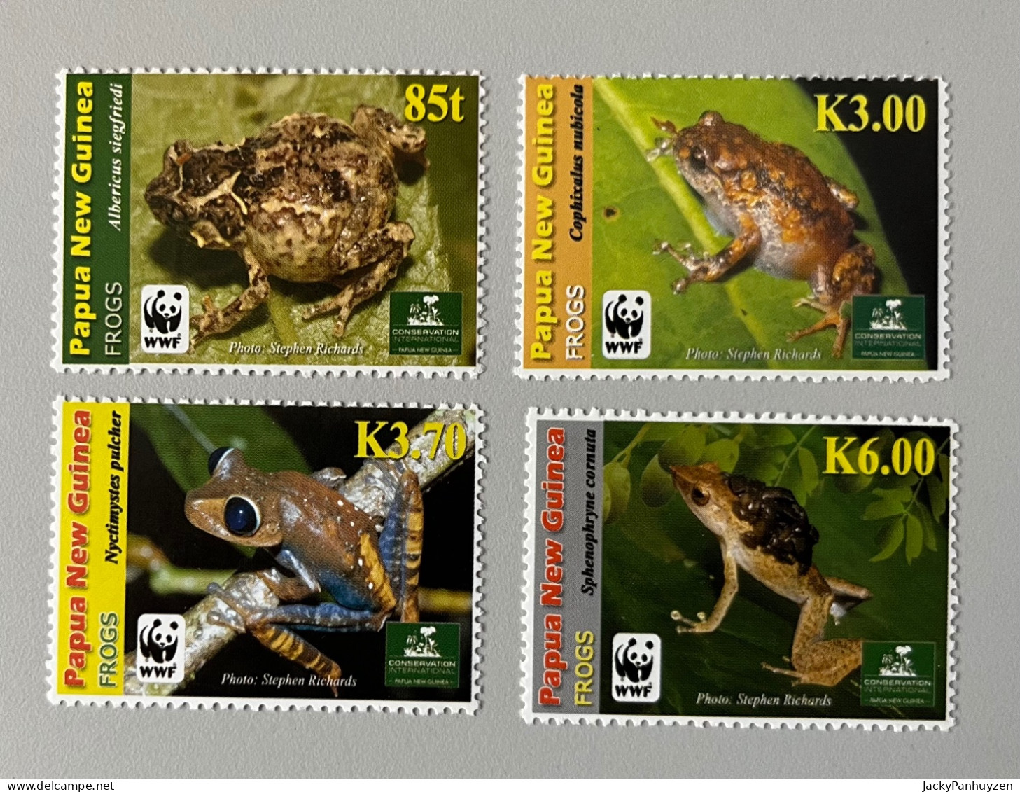 WWF 2009 : PAPUA NEW GUINEA - Frogs -  MNH ** - Neufs