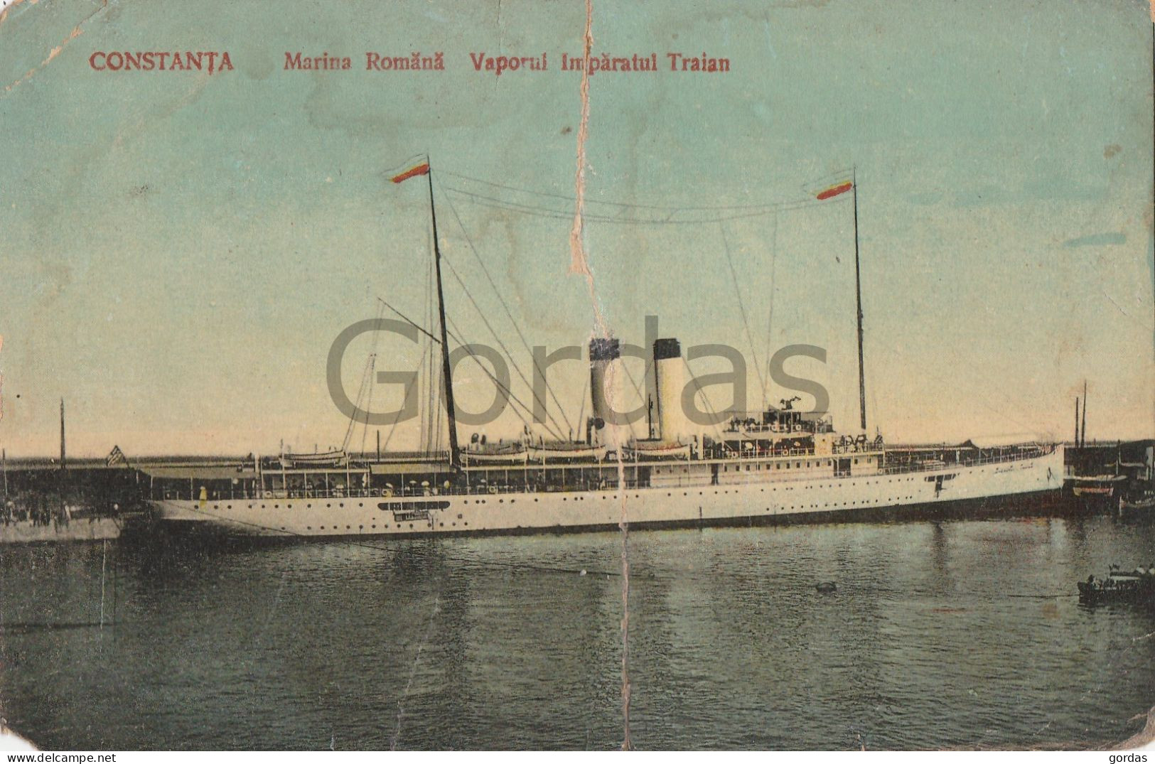 Romania - Constanta - Marina Romana - Vaporul Imparatul Traian - Damaged - Roumanie