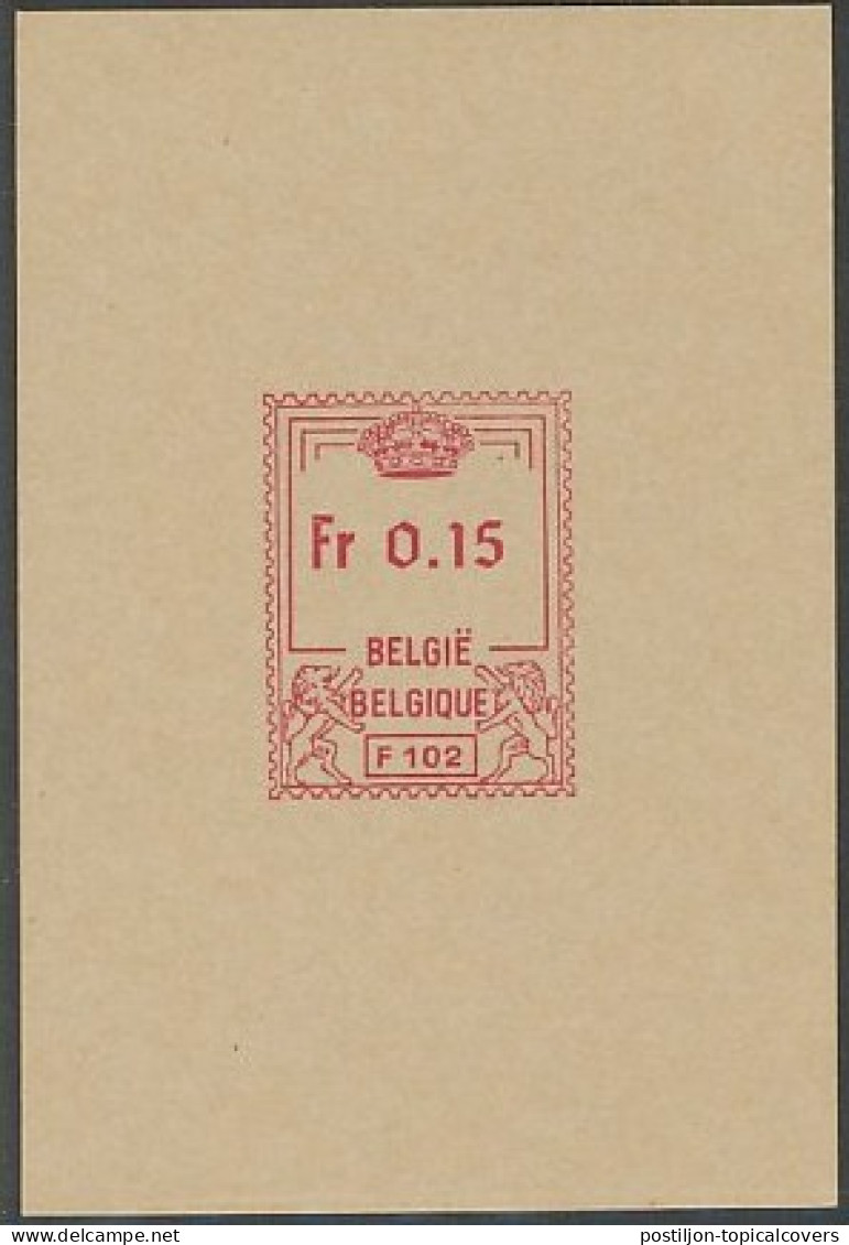 4 Essay Cards - Meter Stamps Belgium  - Vignette [ATM]