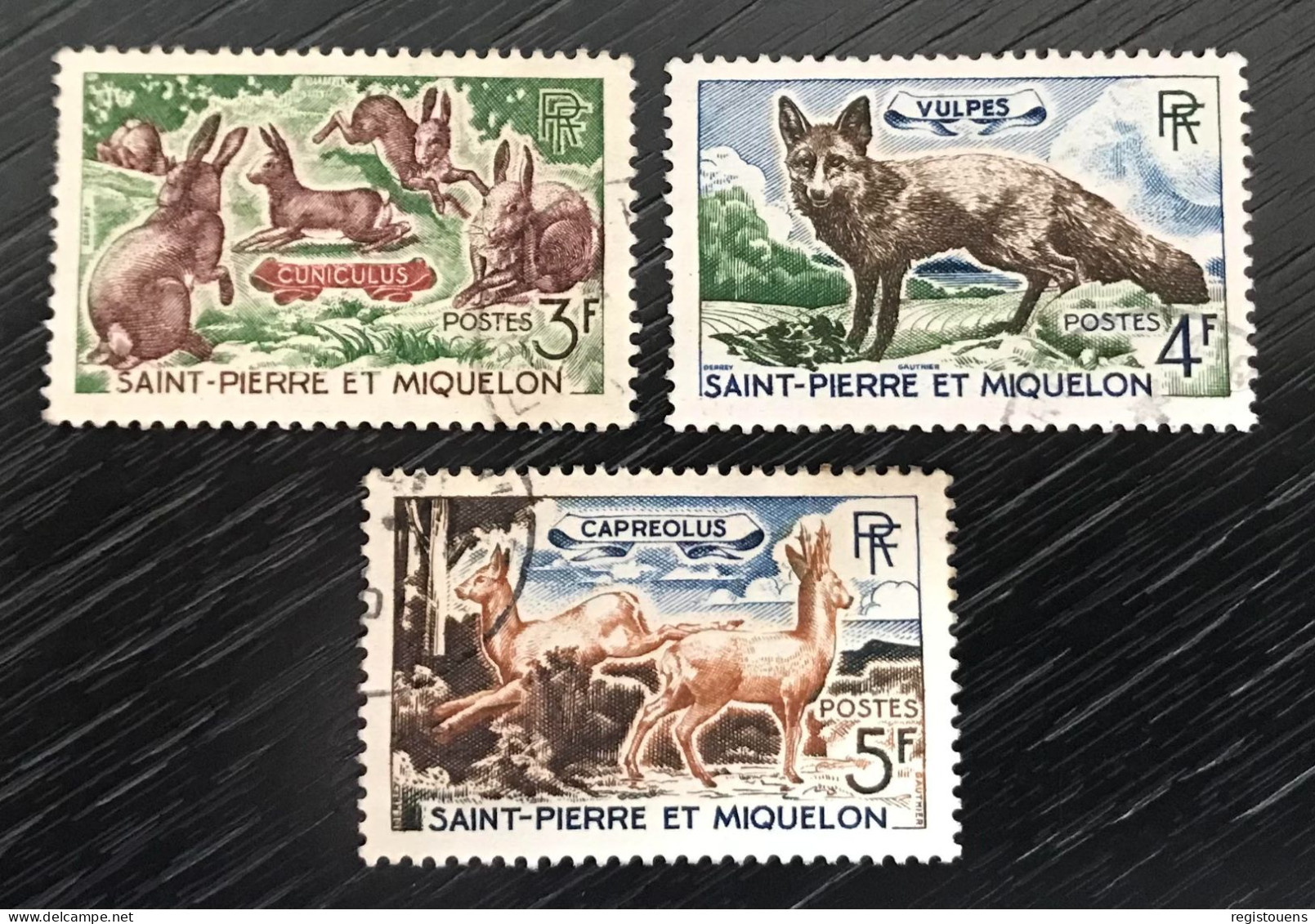 Lot De 3 Timbres Oblitérés Saint Pierre Et Miquelon 1964 Yt N° 372 À 374 - Gebraucht