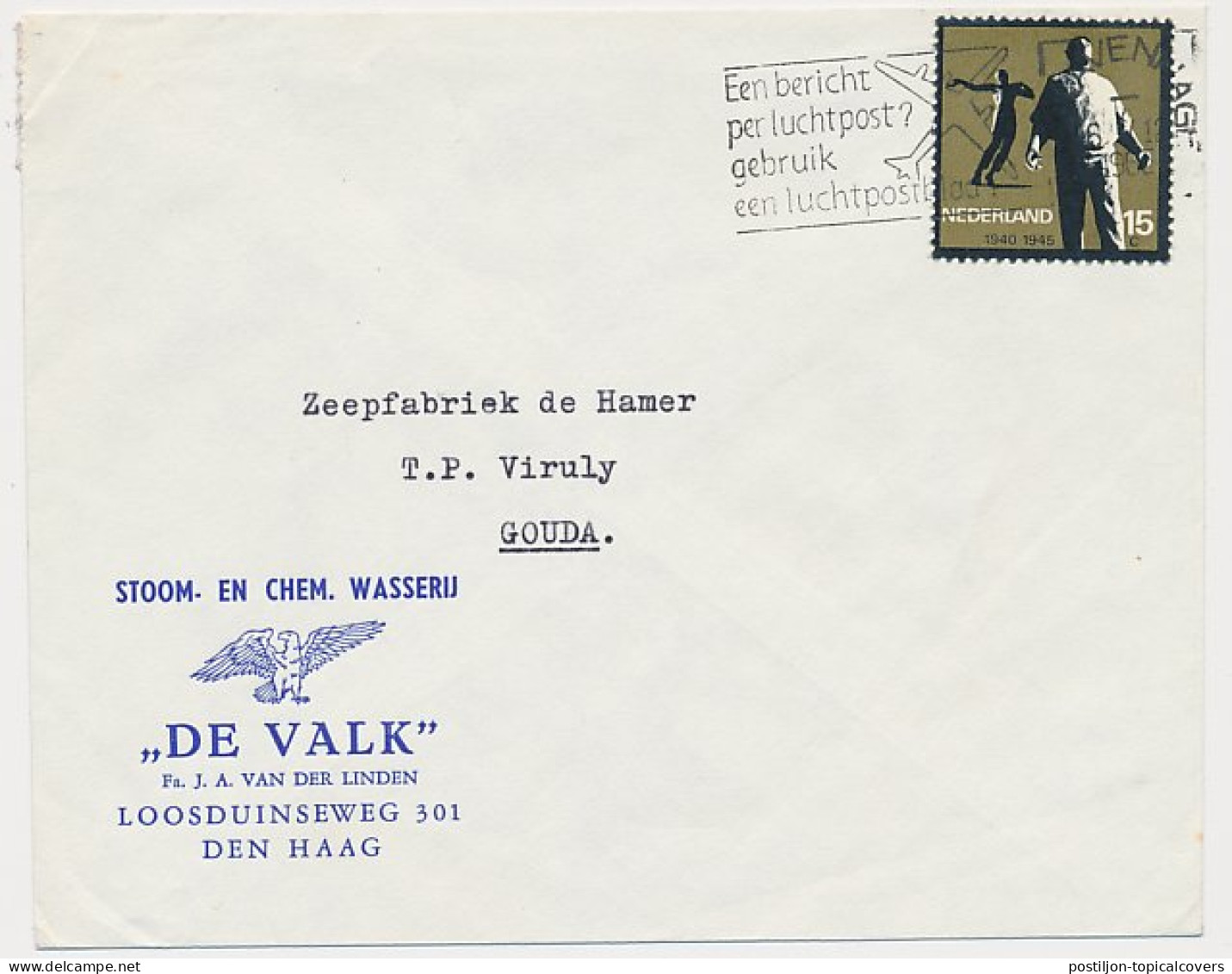 Firma Envelop Den Haag 1965 - Stoom Wasserij De Valk - Unclassified