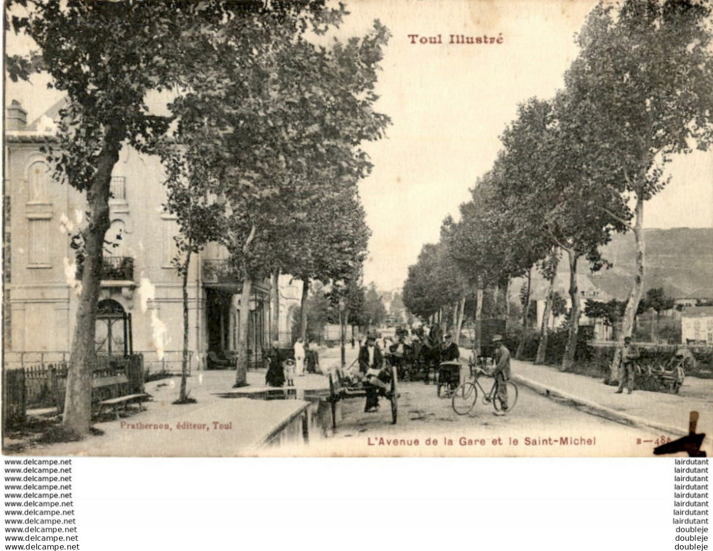 D54  TOUL  L' Avenue De La Gare Et Le Saint- Michel  ..... - Toul