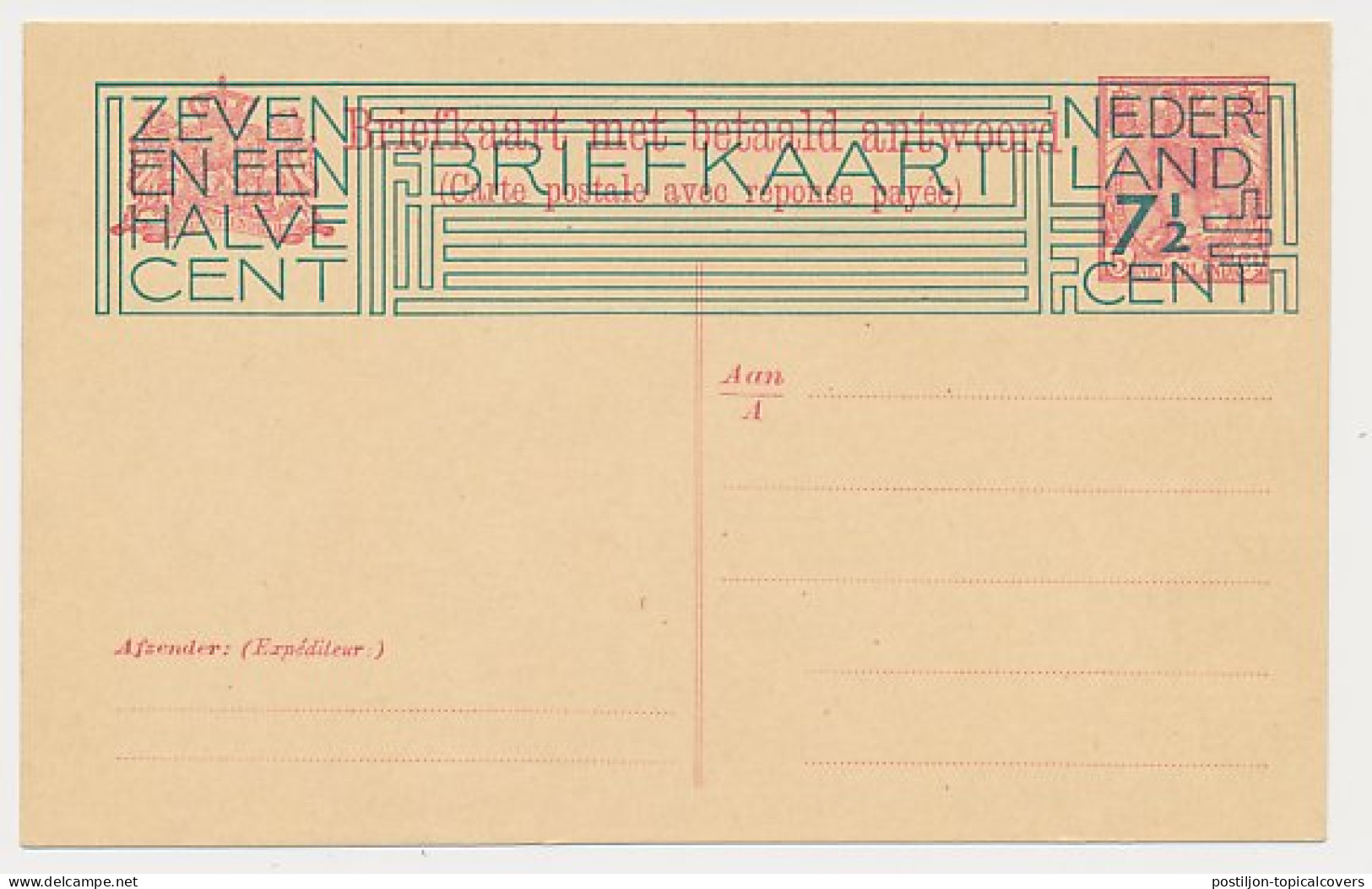 Briefkaart G. 201 A - Ganzsachen