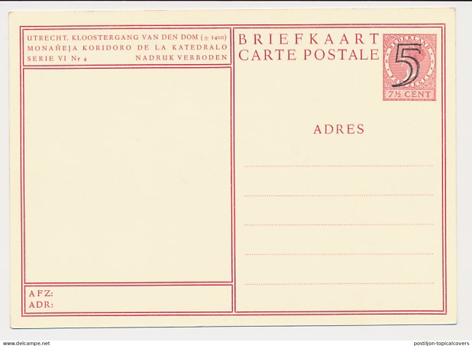 Briefkaart G. 284 N - Entiers Postaux