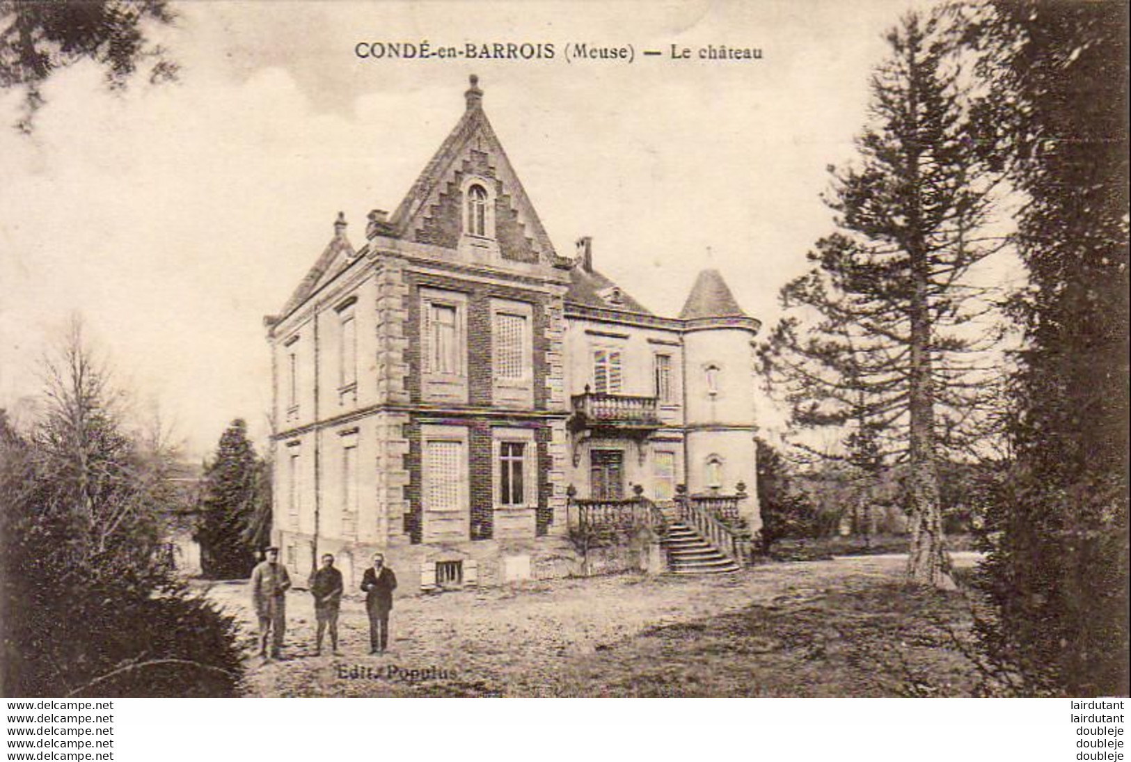 D55  CONDÉ EN BARROIS  Le Château  ...........  Vue Peu Courante - Sonstige & Ohne Zuordnung