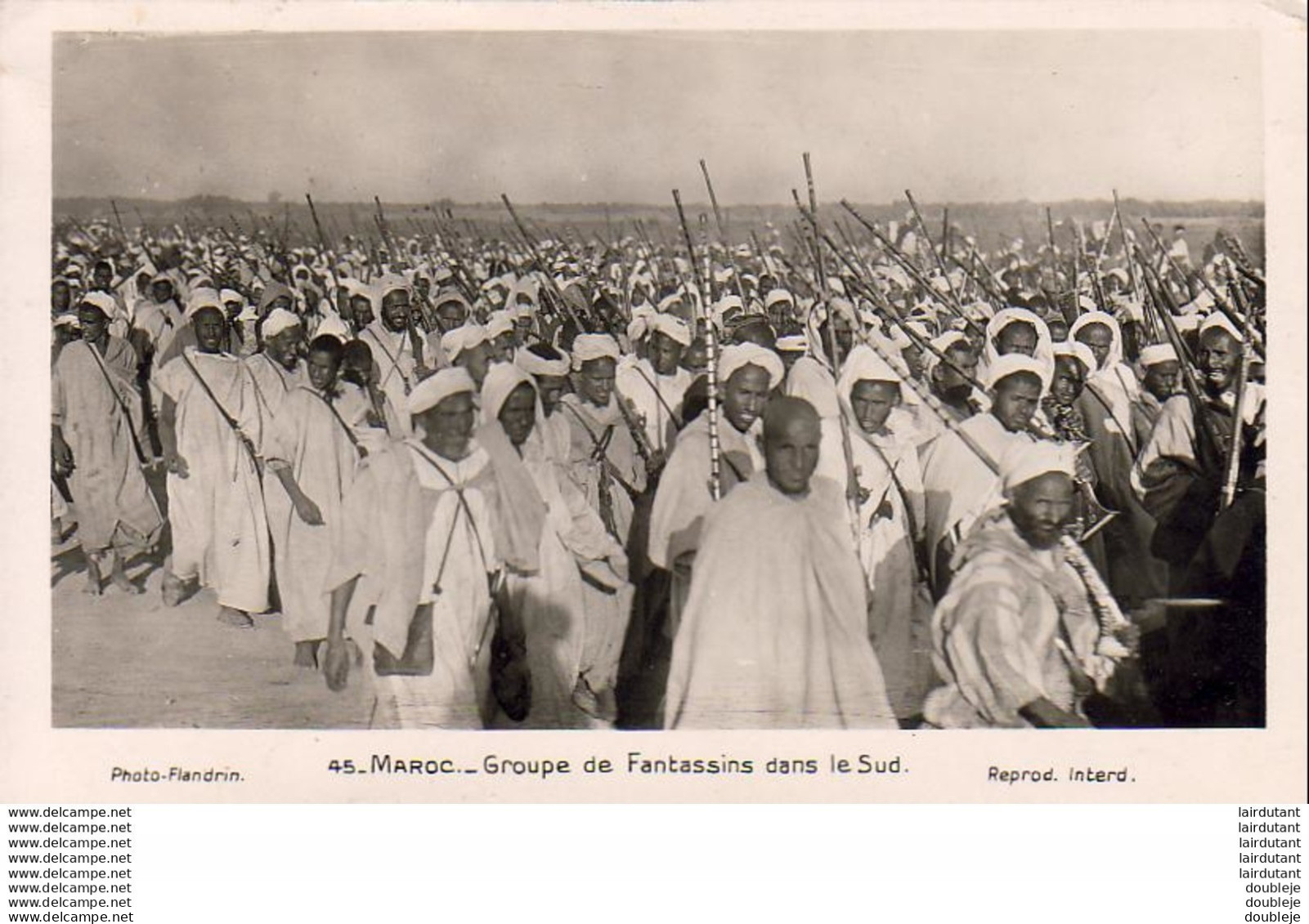 MAROC  SCENES ET TYPES  Groupe De Fantassins Dans Le Sud  ..... - Andere & Zonder Classificatie