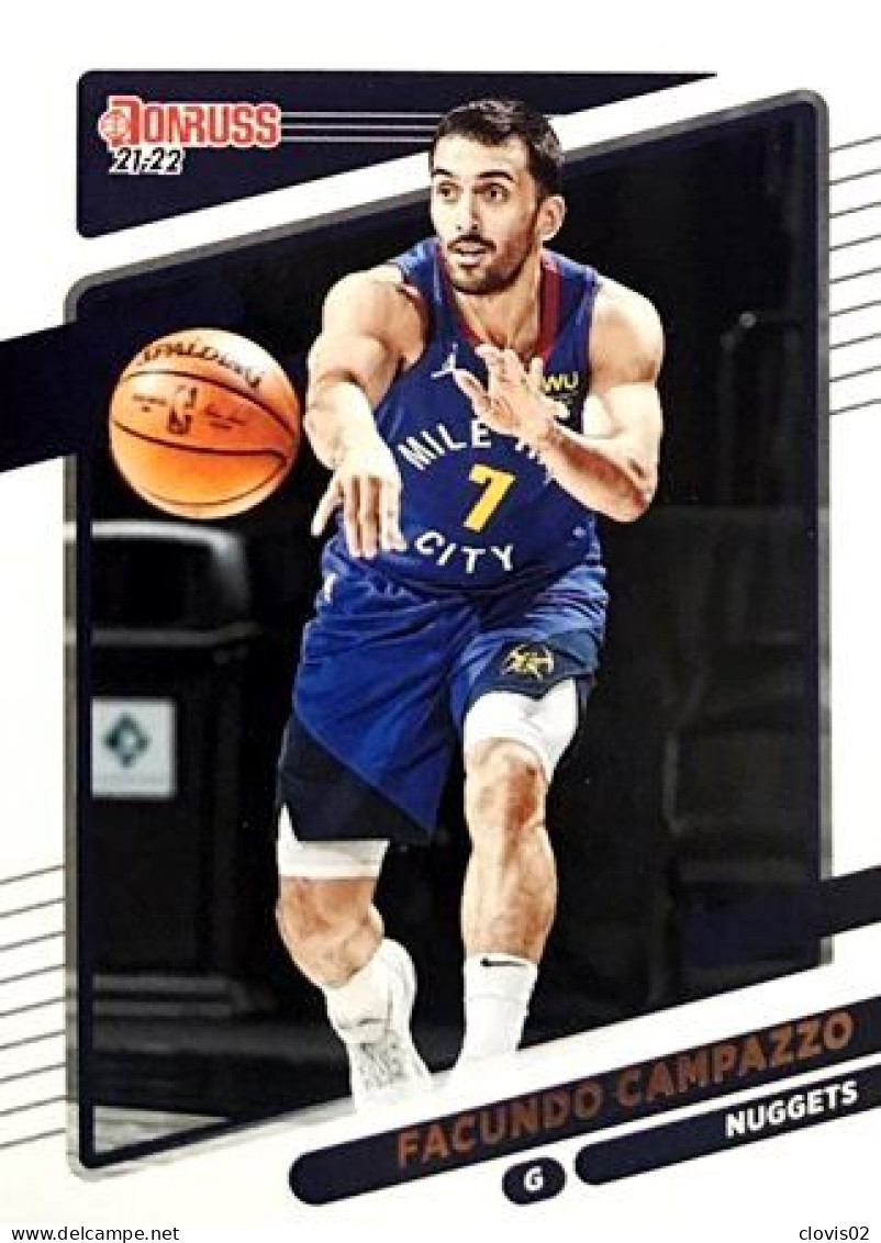 141 Facundo Campazzo - Denver Nuggets - Carte Panini NBA Donruss 2021-2022 - Andere & Zonder Classificatie