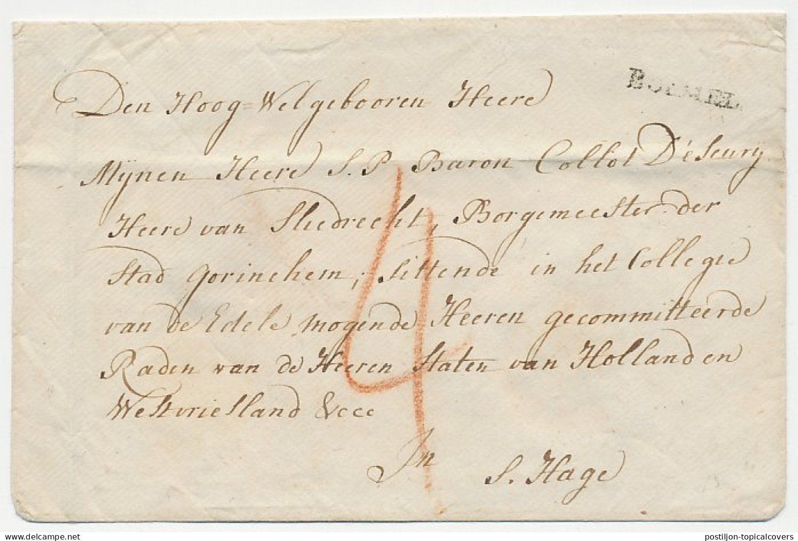 Boemel - Den Haag ( Ongedateerd ) - ...-1852 Prephilately