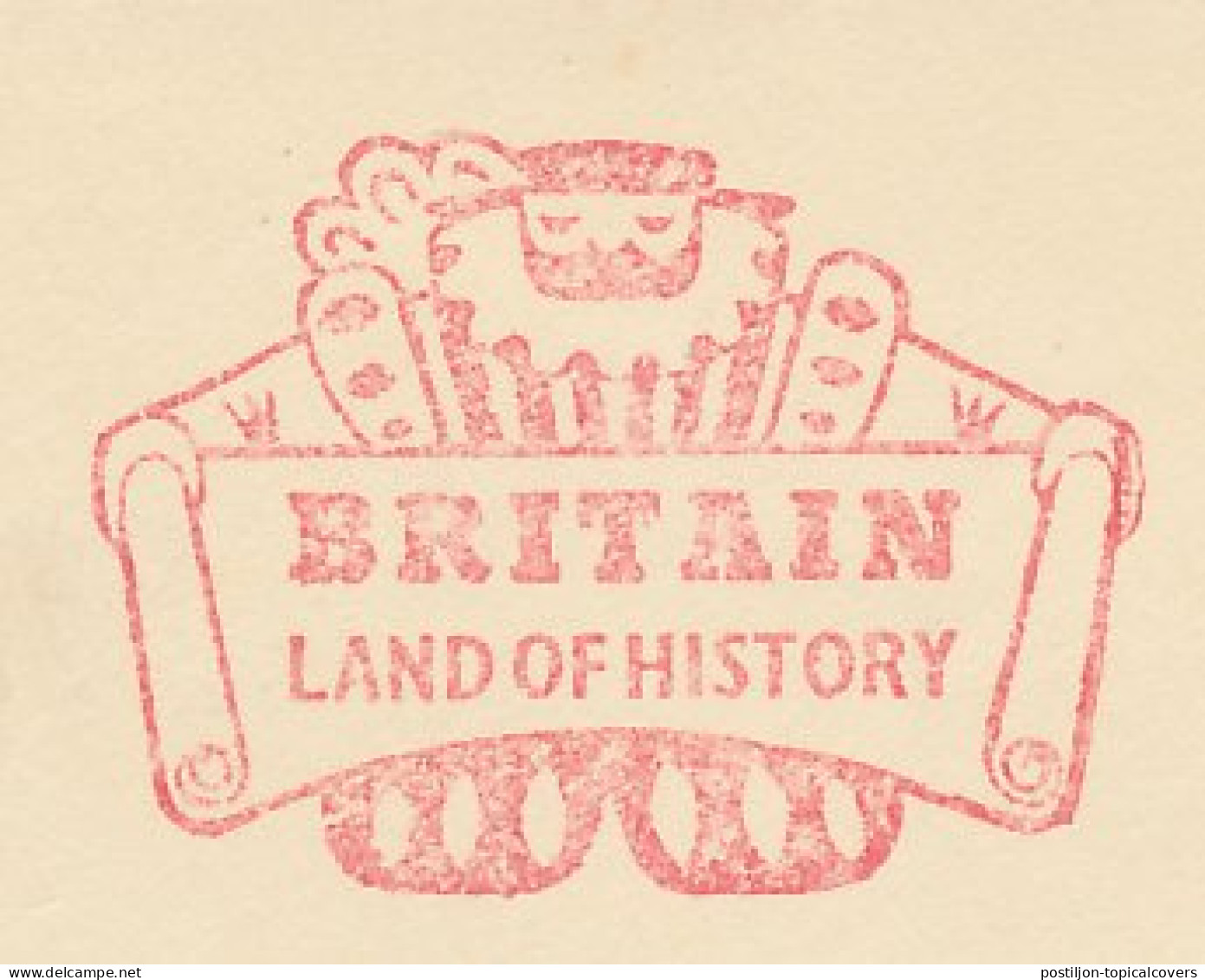 Meter Cover GB / UK 1957 Britain Land Of History - Costume - Autres & Non Classés