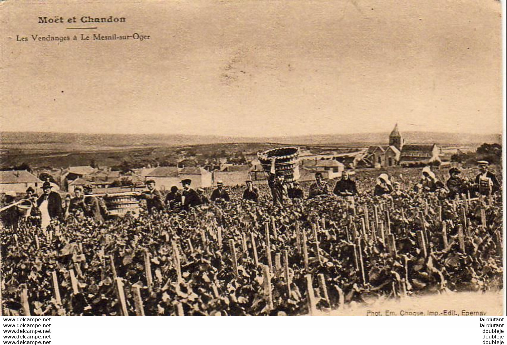 D51  ÉPERNAY  MOËT ET CHANDON  Les Vendanges à Le Mesnil Sur Oger - Epernay