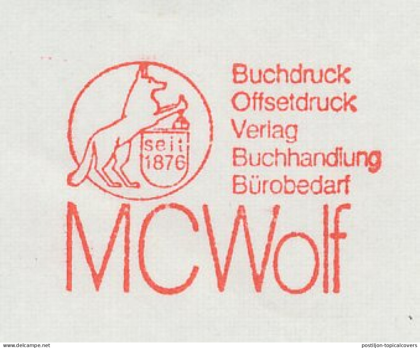 Meter Cut Germany 1988 Wolf - Other & Unclassified