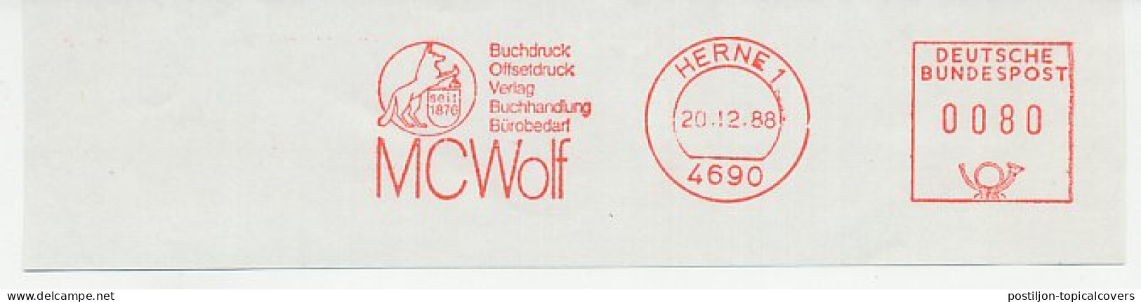 Meter Cut Germany 1988 Wolf - Sonstige & Ohne Zuordnung