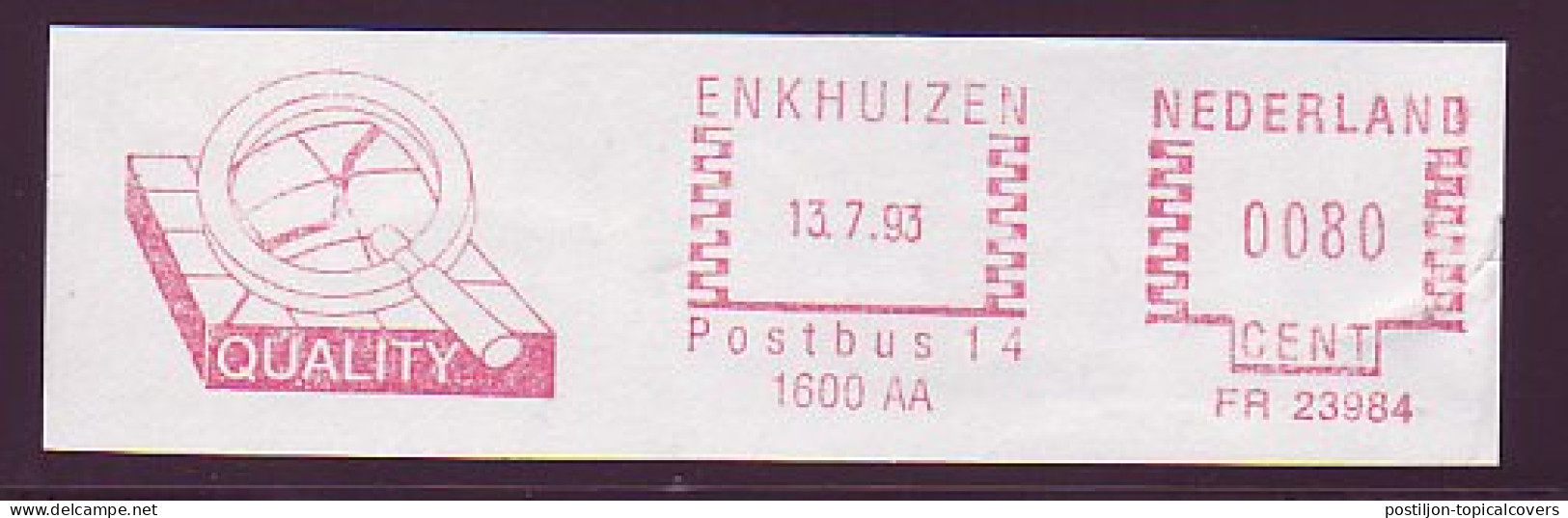 Meter Cut Netherlands 1993 Magnifier - Other & Unclassified