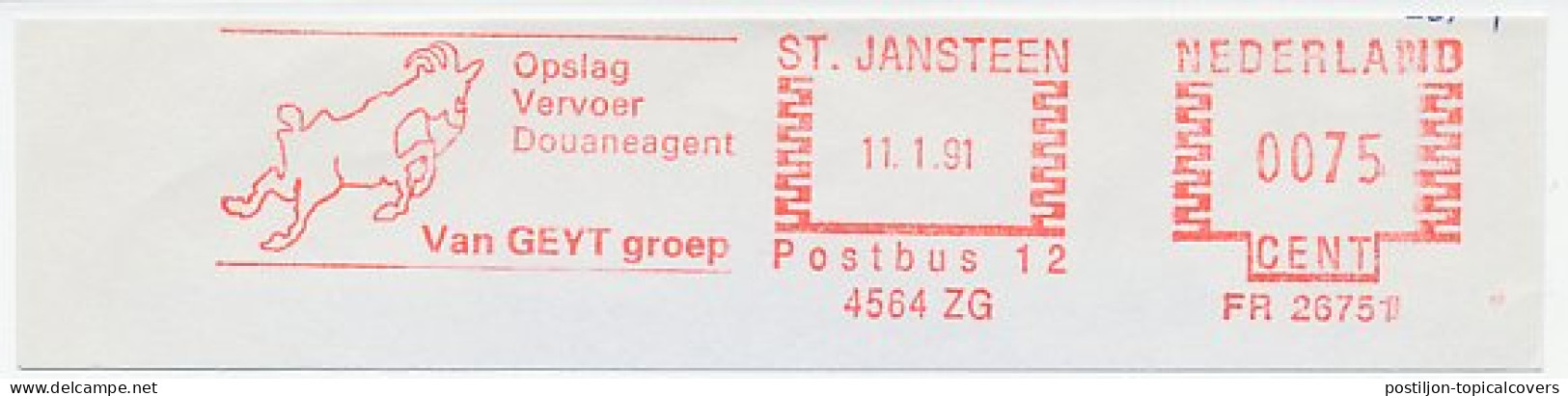 Meter Cut Netherlands 1991 Goat - Farm