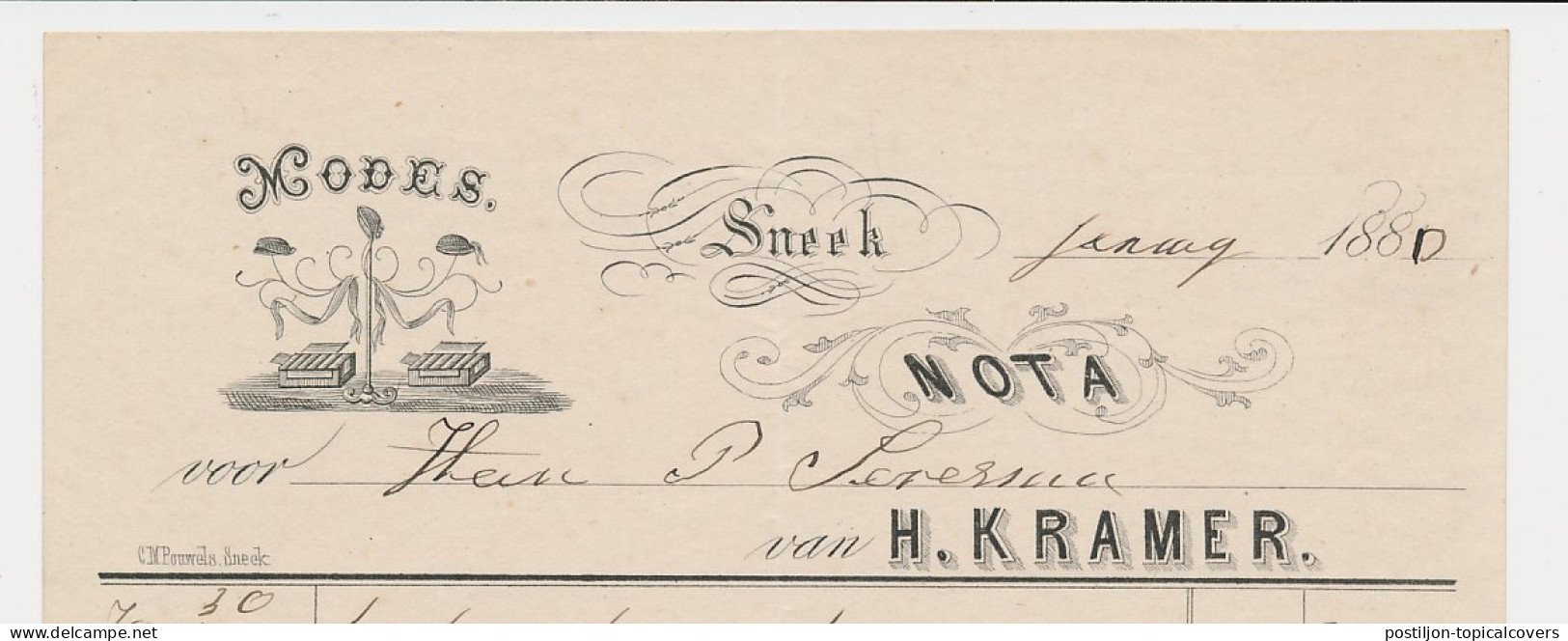 Nota Sneek 1880 - Modes - Hoeden - Nederland