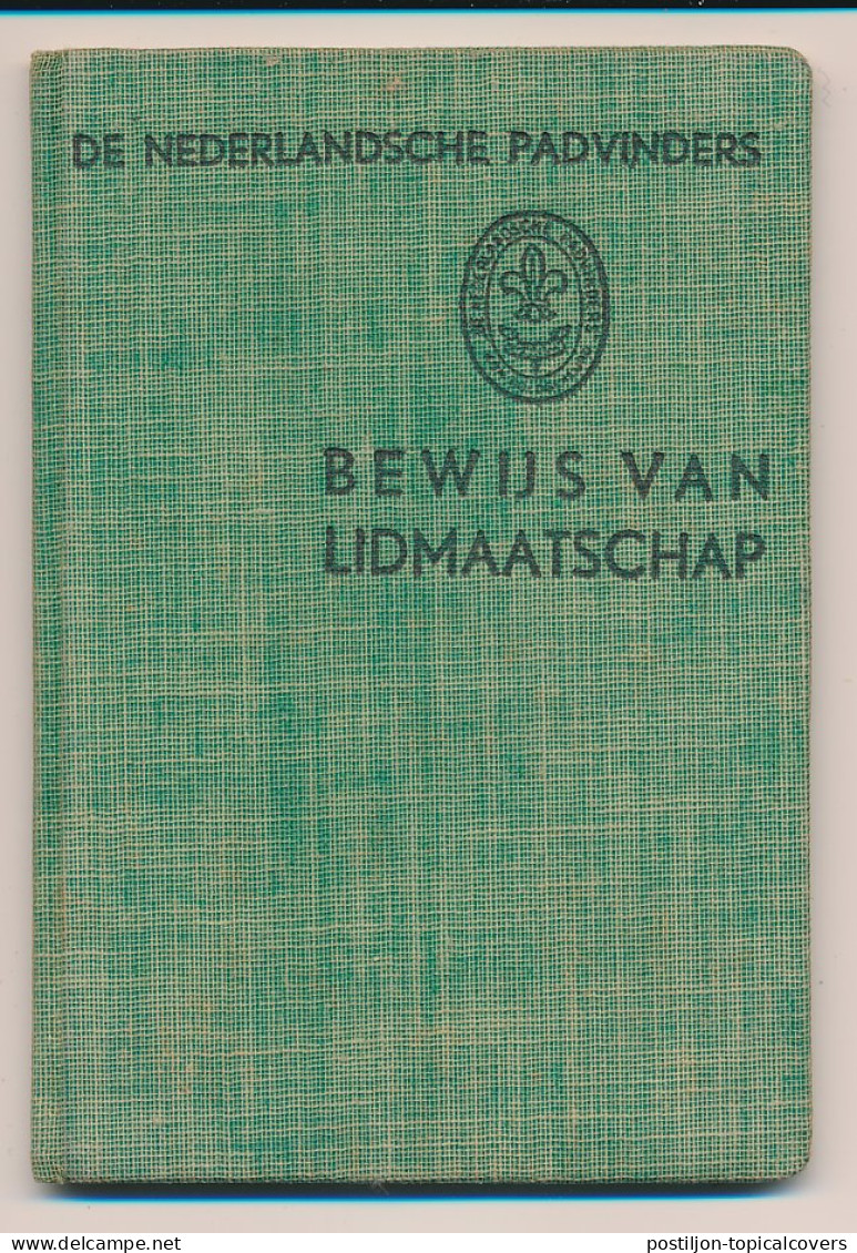 Dutch Scouts Membership Booklet 1938 Year Stamps Gevolmachtigden 1938 / 1940 - Sonstige & Ohne Zuordnung