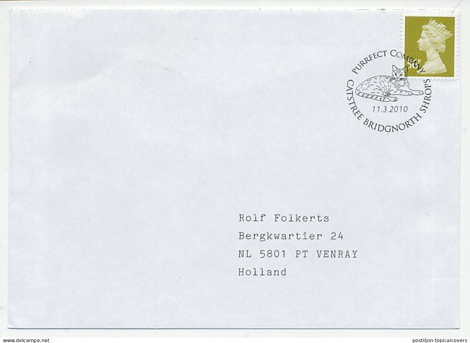 Cover / Postmark GB / UK 2010 Cat - Sonstige & Ohne Zuordnung