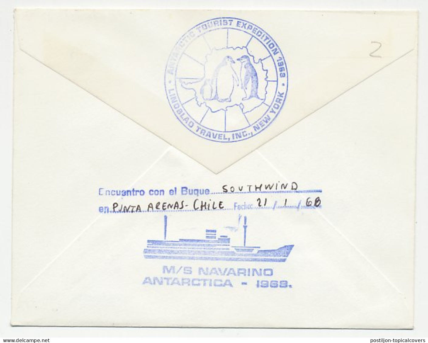 Cover / Postmark USA 1968 Antarctic Expedition - Arctische Expedities