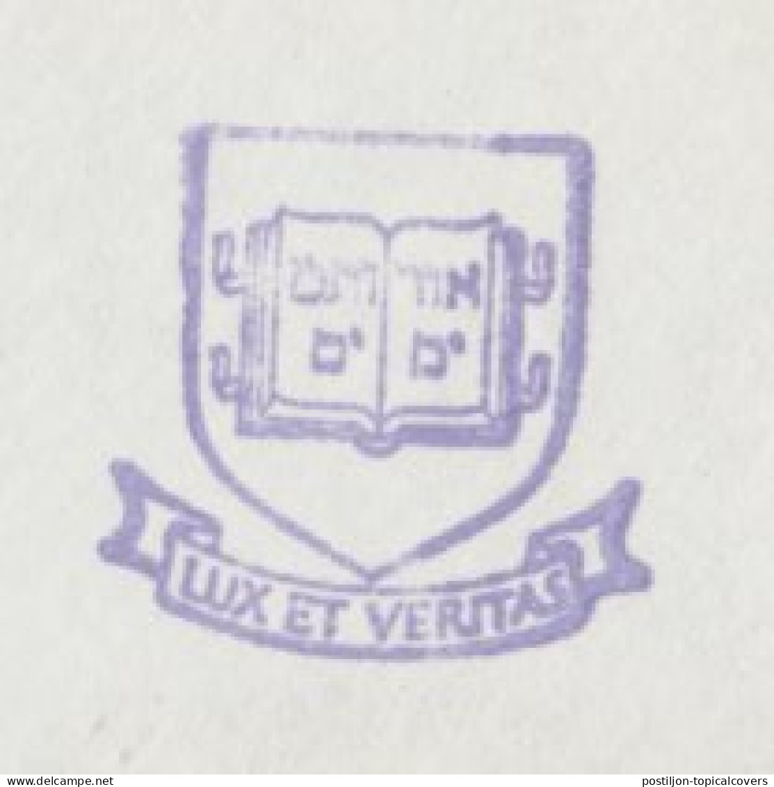 Meter Cover USA 1984 Lux Et Veritas - Light And Truth - Yale University - Hebrew - Unclassified