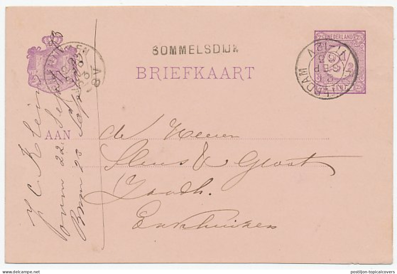 Naamstempel Sommelsdijk 1883 - Covers & Documents