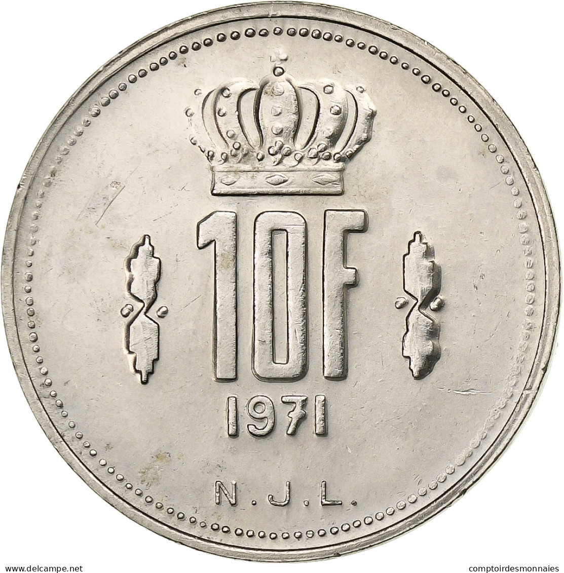 Luxembourg, Jean, 10 Francs, 1971, Nickel, SUP, KM:57 - Lussemburgo