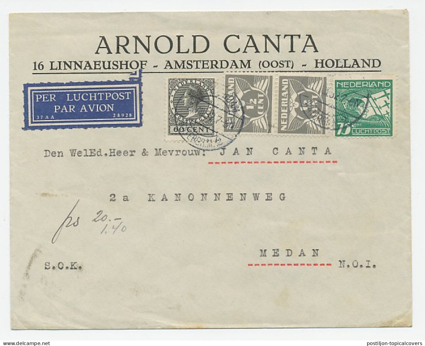 Em. Veth Amsterdam - Medan Ned. Indie 1932 - Non Classés