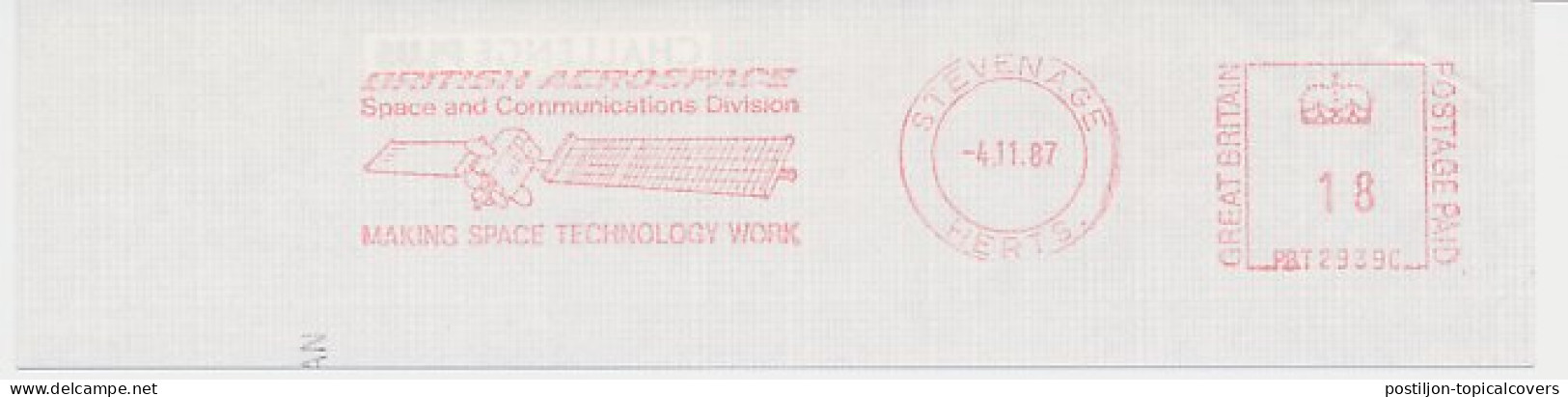 Meter Cut GB / UK 1987 British Aerospace - Satellite - Astronomie