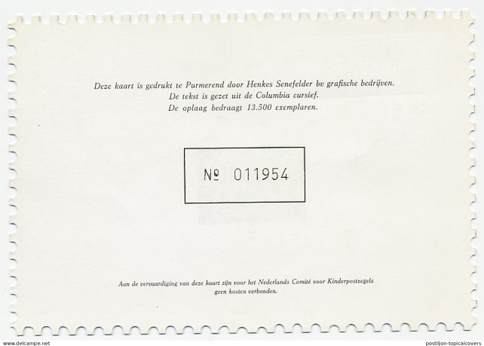 KBK ComitÃ© 1979 - Zonder Classificatie