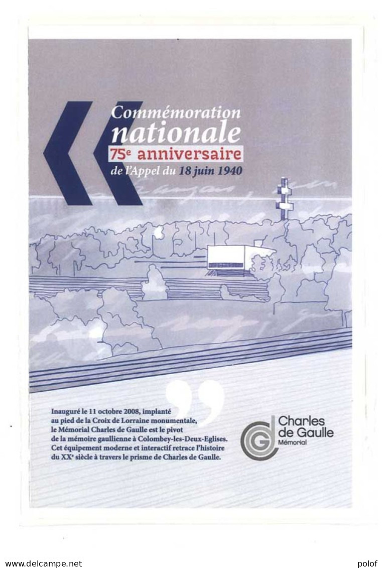 COLLECTOR -Commémoration Nle - 75° Anniversaire -  10 Timbres Autocollants - (Lettre Verte) Sous Blister  (C 115) - Collectors