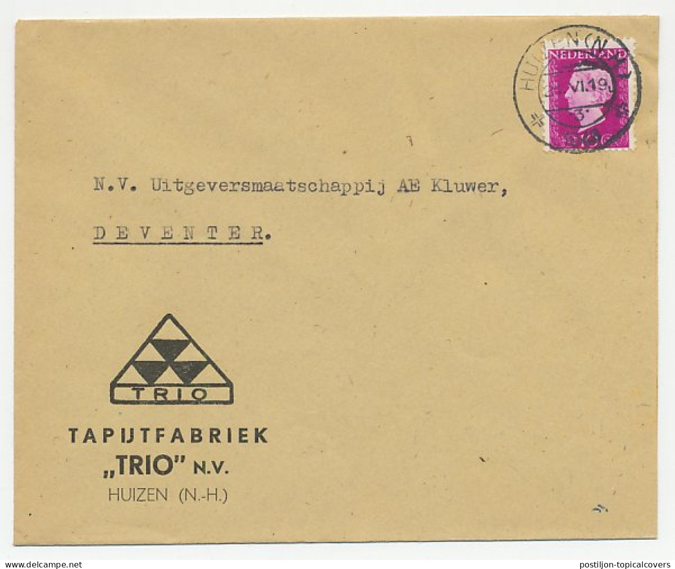 Firma Envelop Huizen 1948 - Tapijtfabriek - Zonder Classificatie