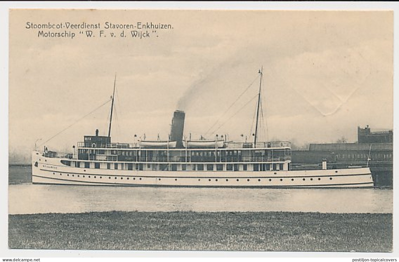 Treinblokstempel : Enkhuizen - Stavoren II 1926 - Non Classés