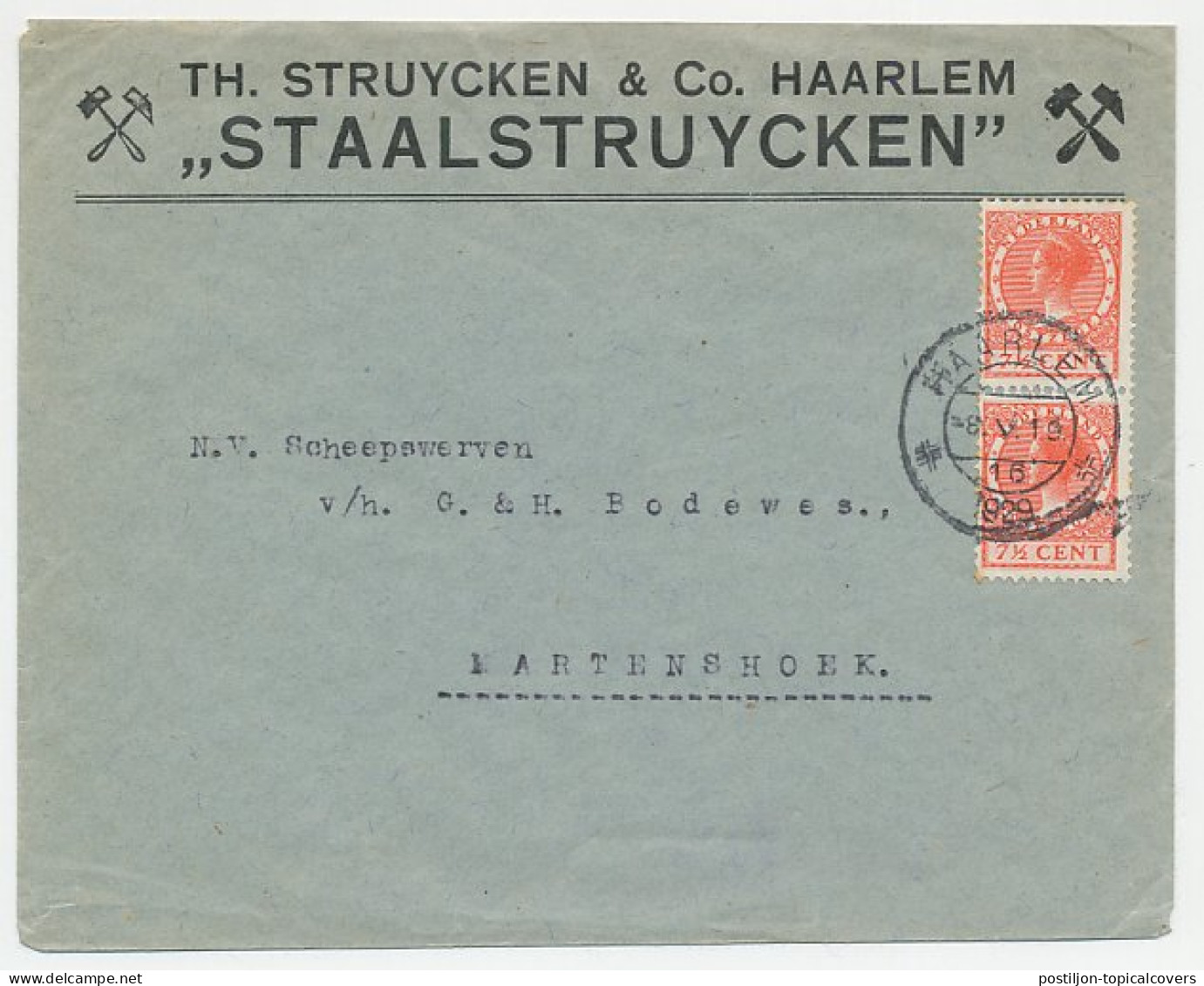 Firma Envelop Haarlem 1929 - Staal - Zonder Classificatie