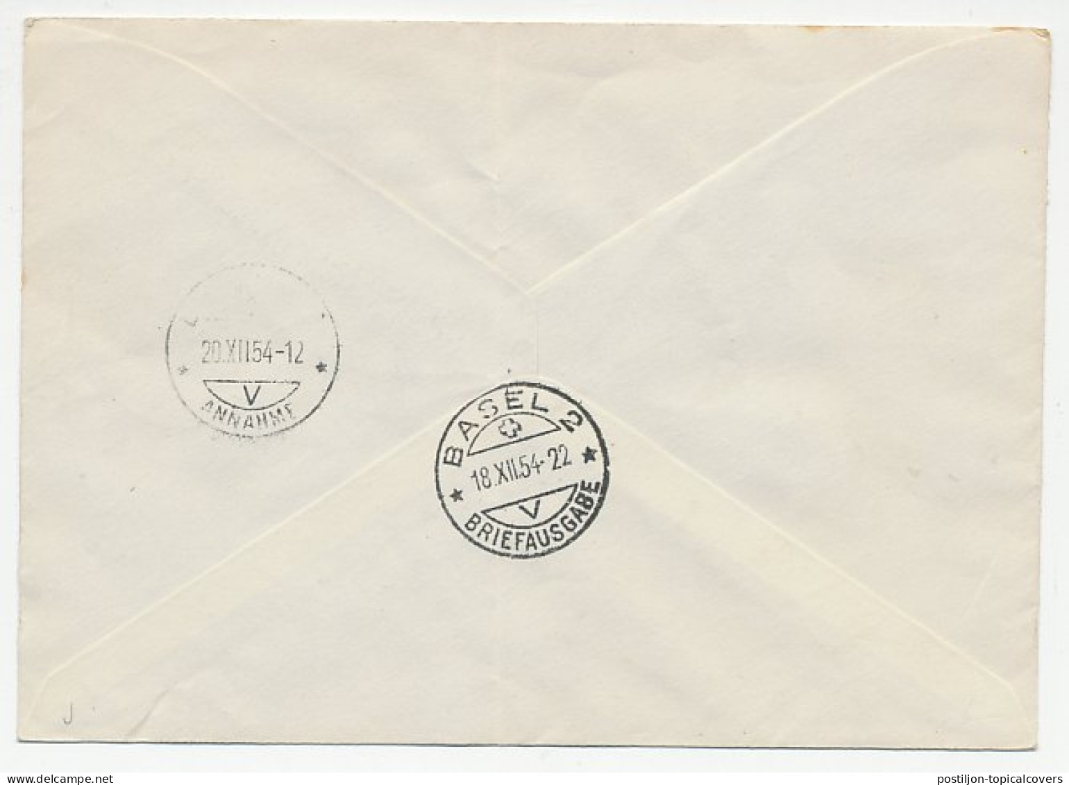 Registered Cover Liechtenstein 1954 Madonna - Mary - Other & Unclassified