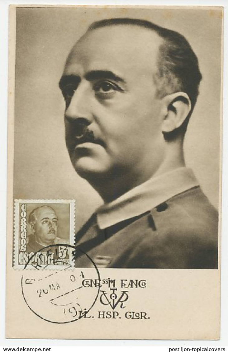 Maximum Card Spain Francisco Franco - Andere & Zonder Classificatie