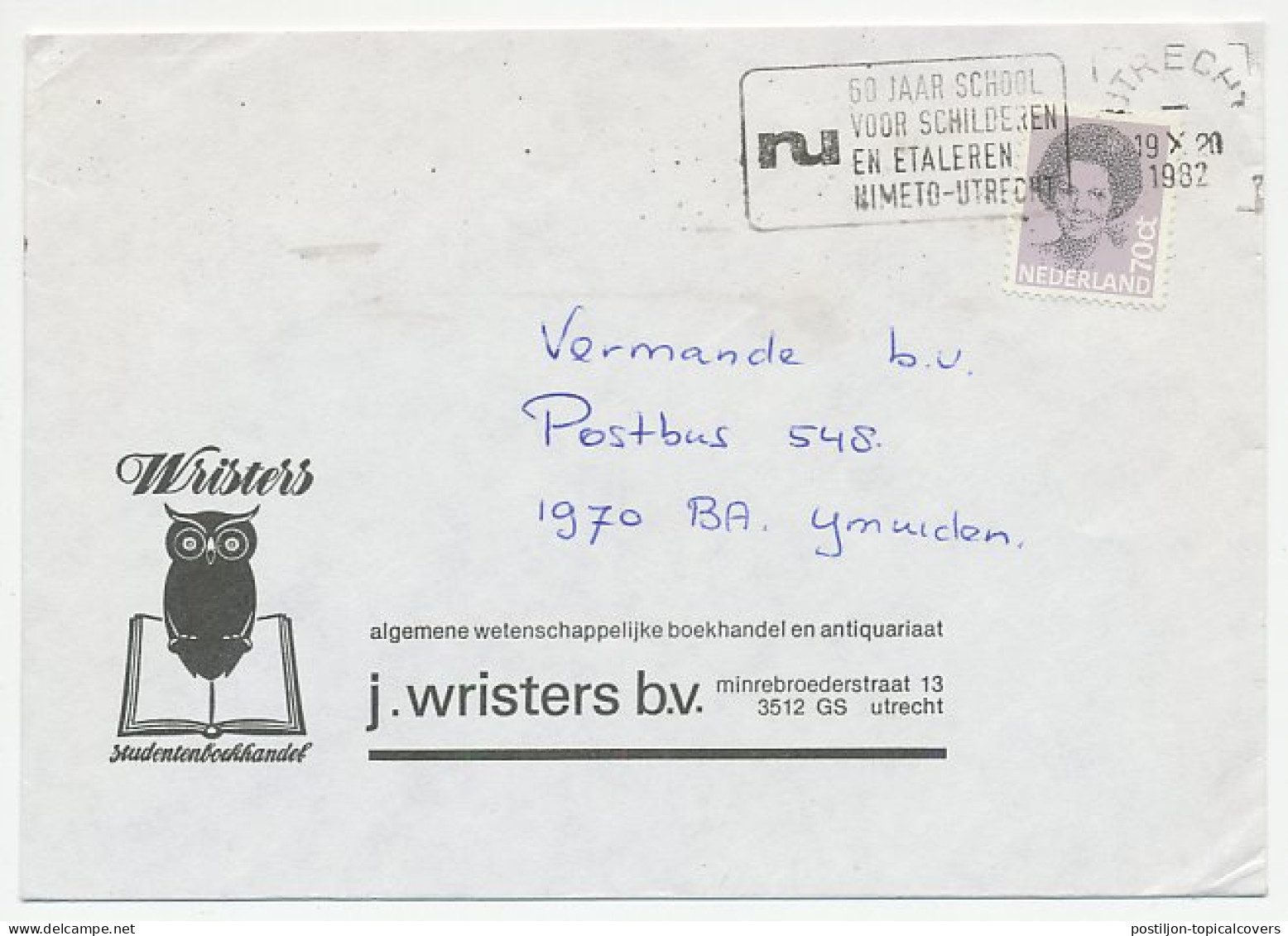 Firma Envelop Utrecht 1982 - Boek / Uil  - Non Classés