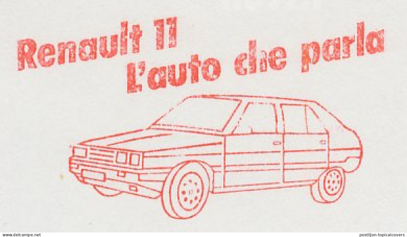 Meter Cut Switzerland 1983 Car - Renault 11 - Cars