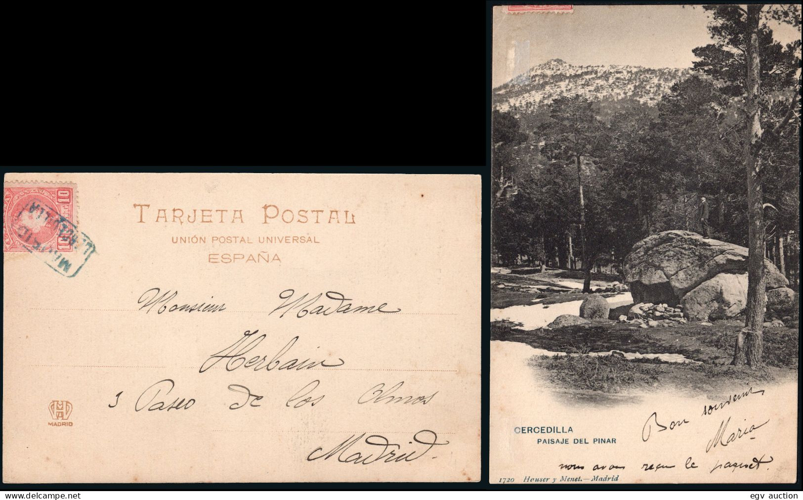 Madrid - Edi O TP 243 - Postal Mat Cartería "Madrid - Cercedilla" - Covers & Documents