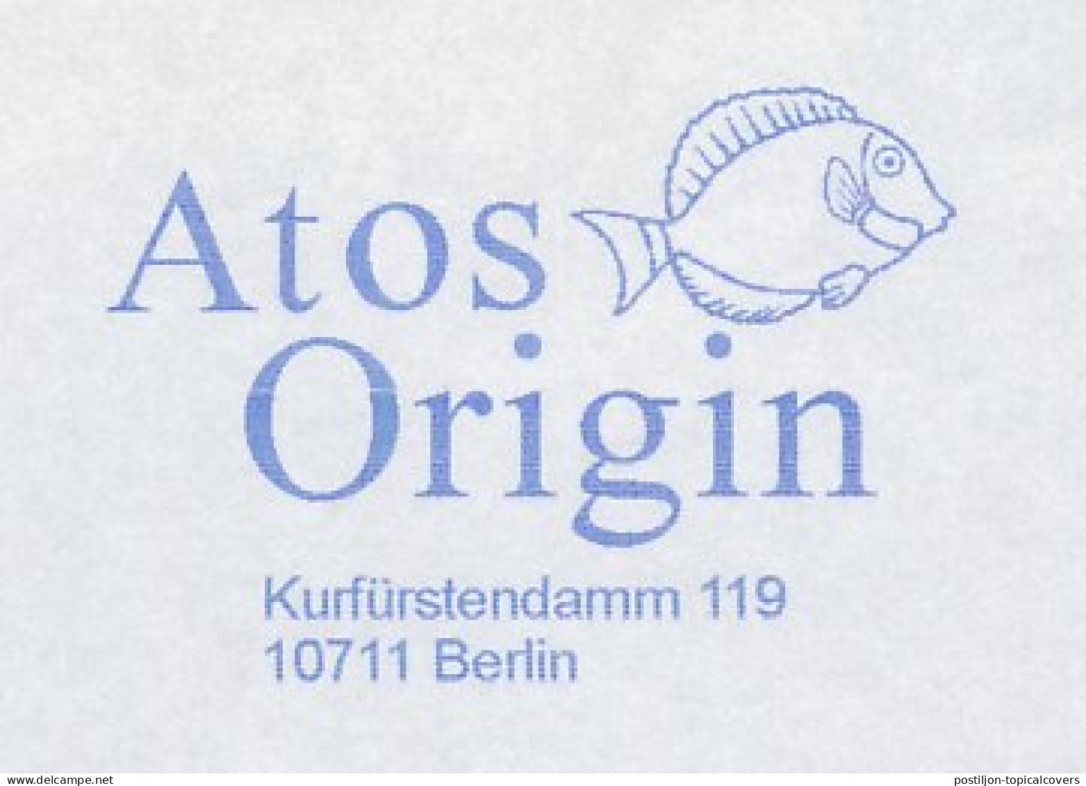 Meter Cut Germany 2005 Powder Blue Surgeonfish - Atos Origin - Poissons