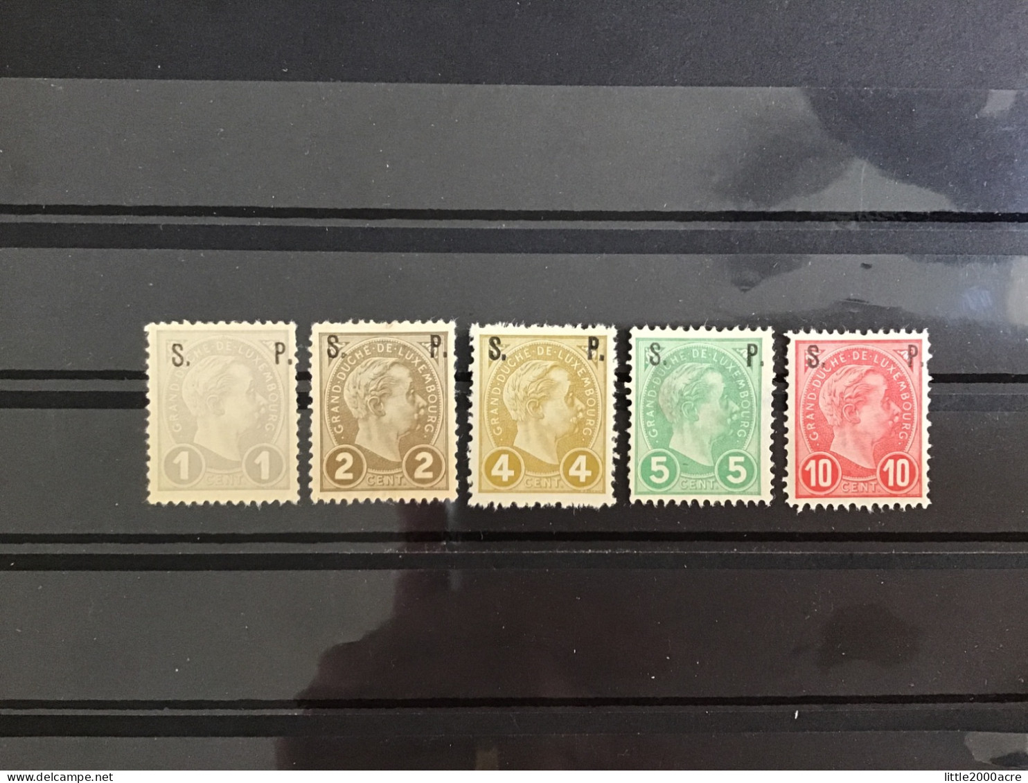 Luxembourg 1895 Grand Duke Adolf Official Stamps Set Mint SG O213-7 Sc O75-9 Mi D57-61 Yv S77-81 - Servizio