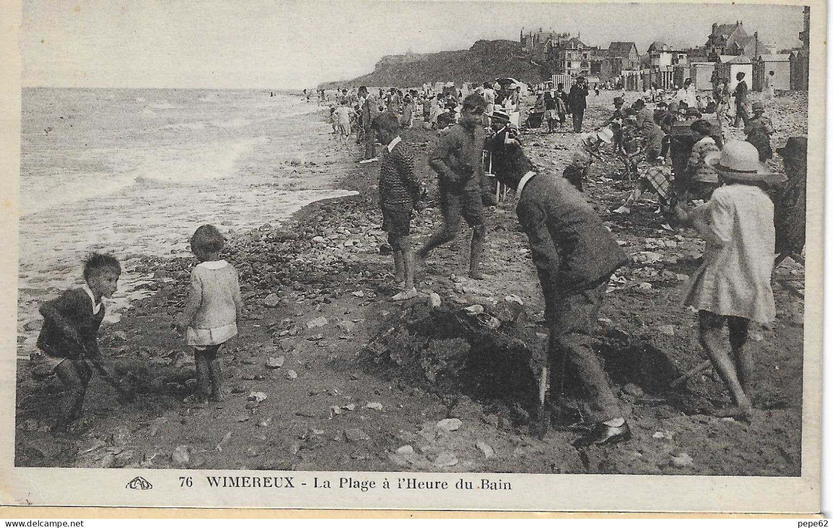 Wimereux-la Plage A L'heure Du Bain- Cpa - Sonstige & Ohne Zuordnung