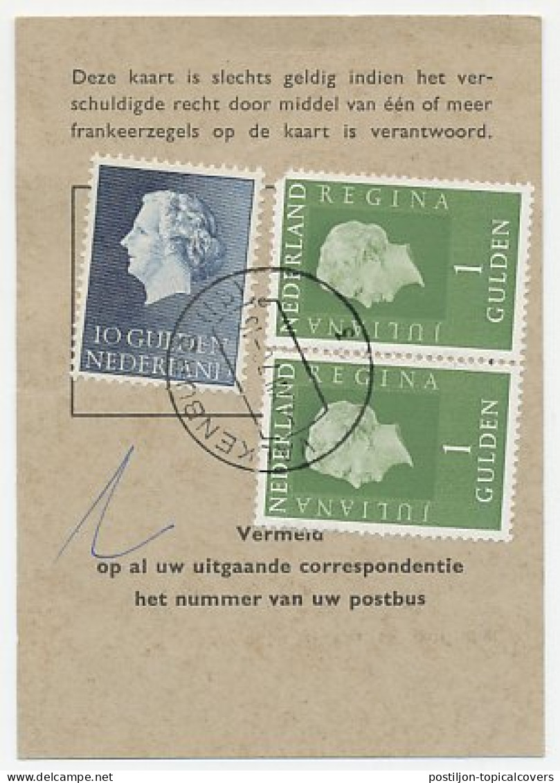 Em. Juliana Postbuskaartje Valkenburg 1971 - Unclassified