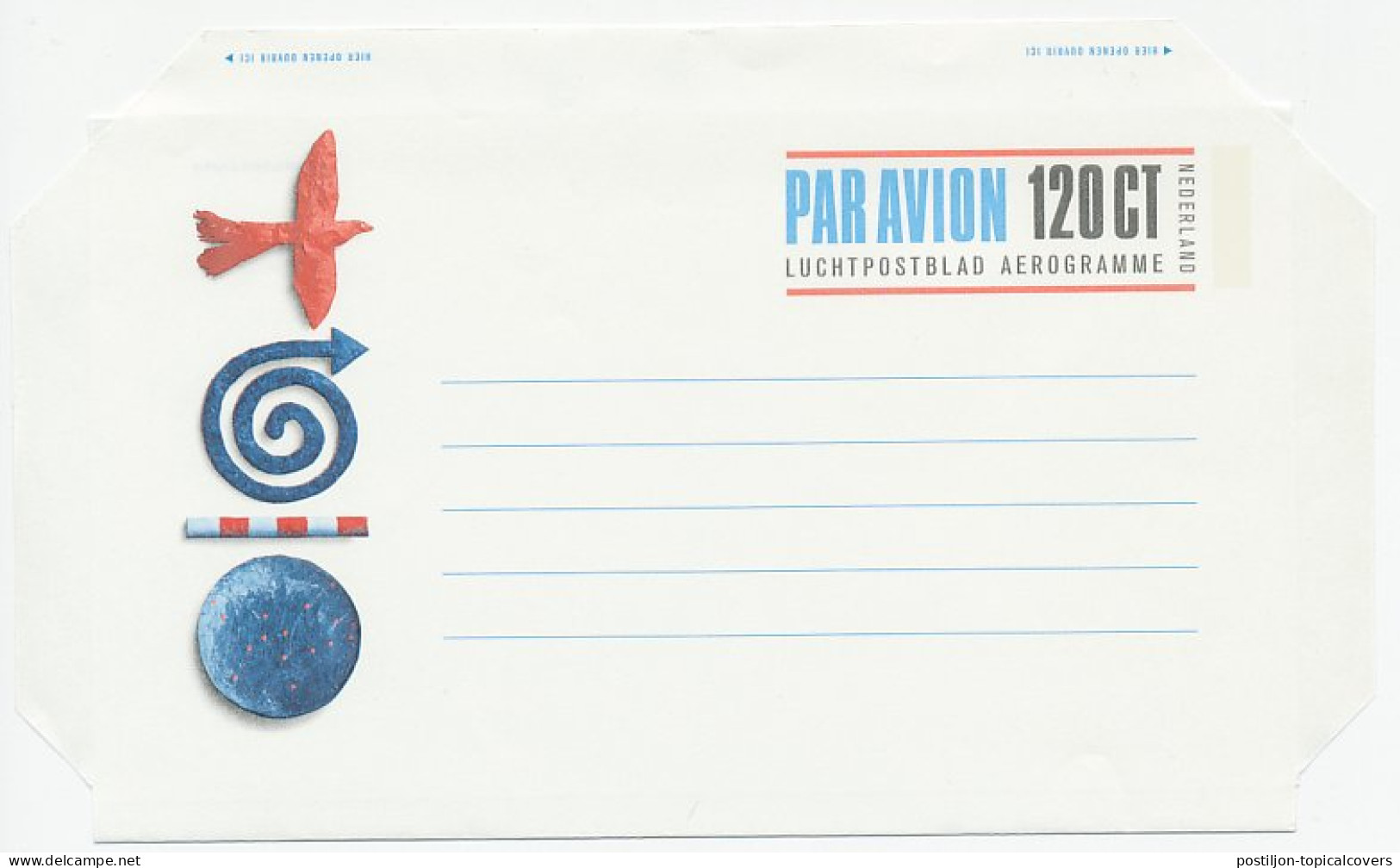 Luchtpostblad G. 33 - Postal Stationery
